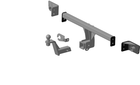 Фаркоп Lada Vesta NG 2023-, Lada Vesta NG Cross 2023-, Lada Vesta SW 2023-, Lada Vesta SW Cross 2023- съемное крепление шара под американский квадрат