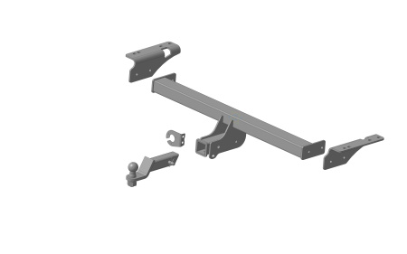 Фаркоп JAC T9 2024- съемное крепление шара под американский квадрат