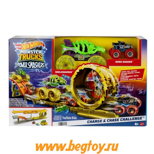 MONSTER TRUCK Hot Wheels HXT05 Грузовики-Монстры Hot Wheels Power Smashers Разрушение и Погоня