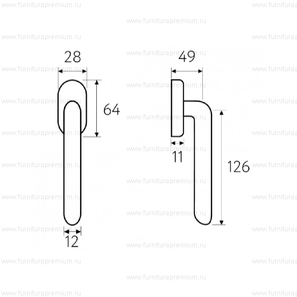 Ручка оконная Fratelli Cattini Shape FW 7