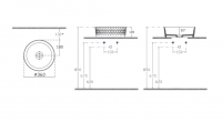 Накладная раковина Isvea Davanti круглая 36 см 10NF67036SV схема 6