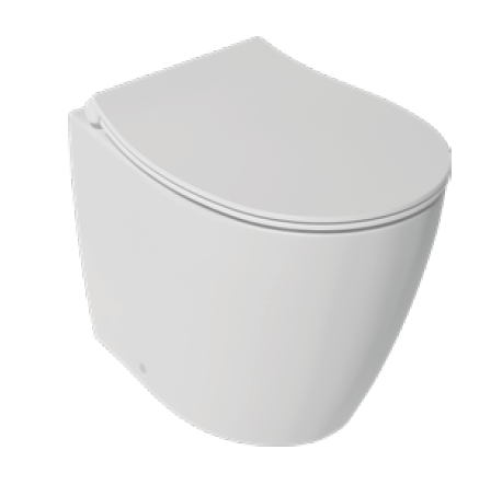 Изображение Приставной безободковый унитаз Isvea Sentimenti Neo с крышкой микролифт 10SM100042V