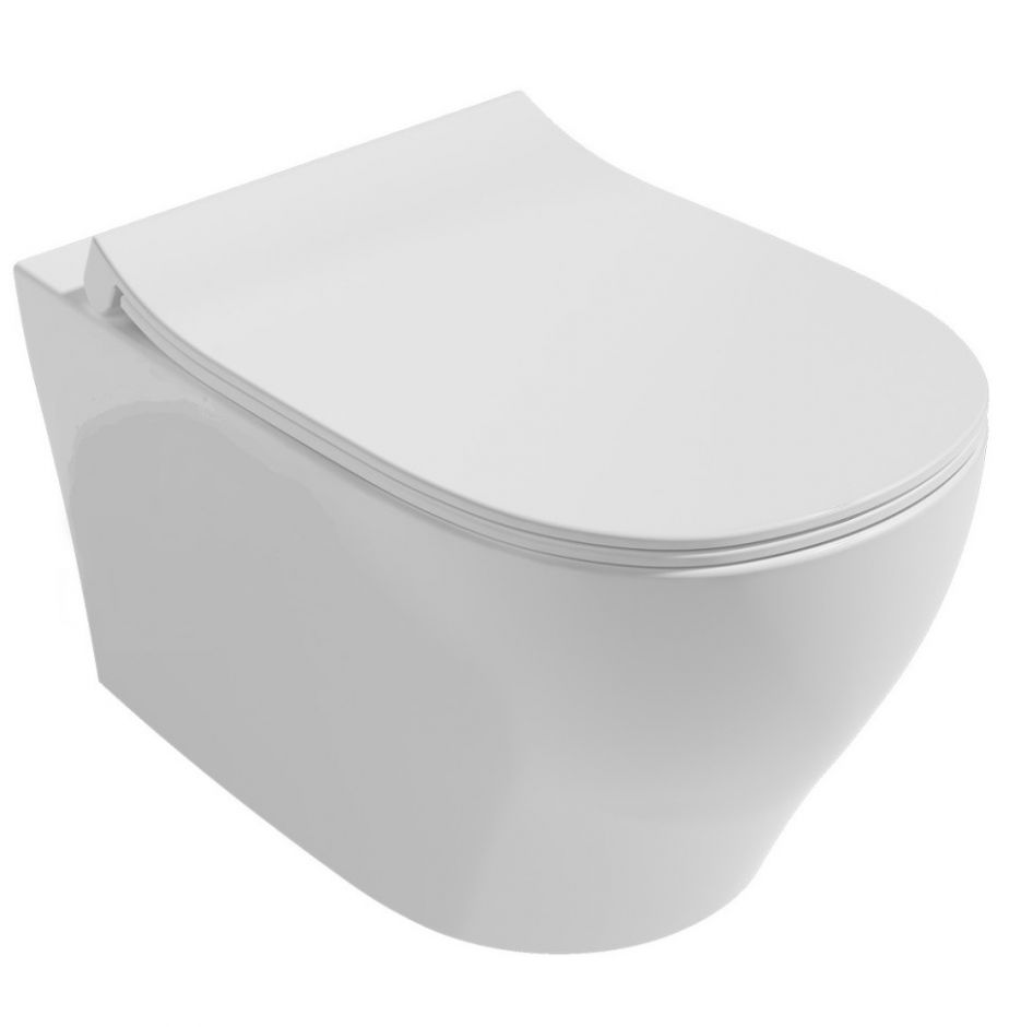 Изображение Подвесной безободковый унитаз Isvea Soluzione II скрытый крепеж SmartFix Plus 10MY02002SV