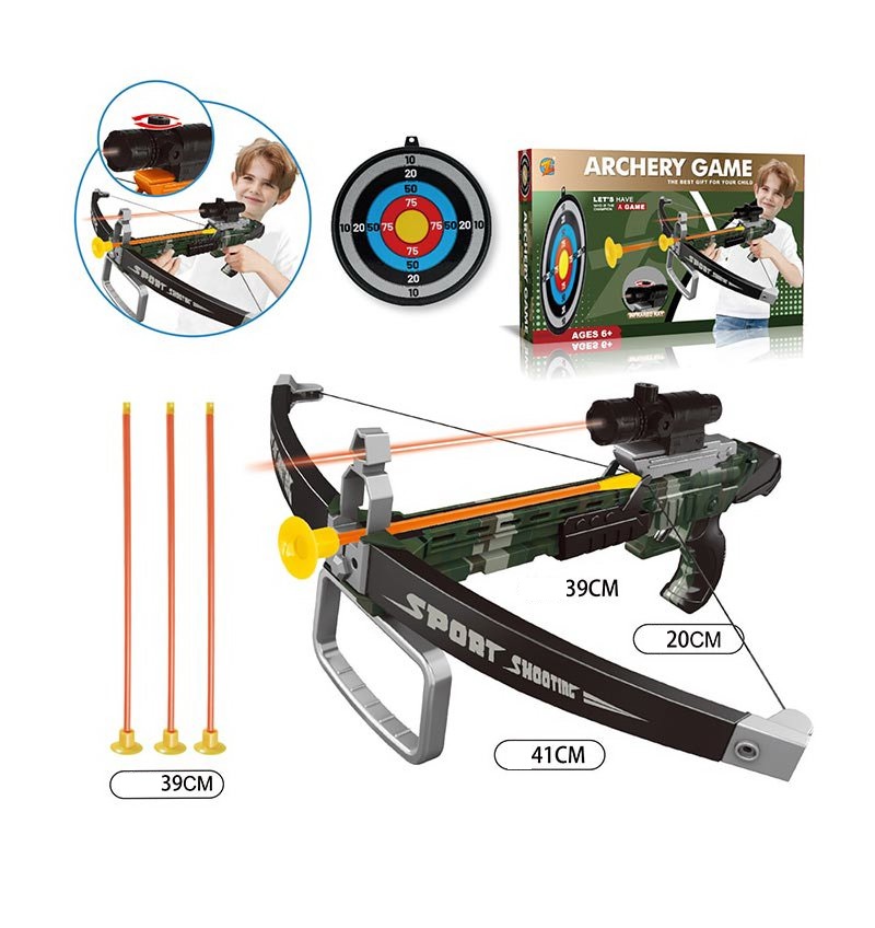 Арбалет детский с лазерным прицелом и мишенью