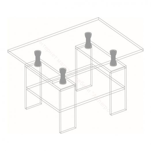 Журнальный стол "Велес-2" Дуб баррик