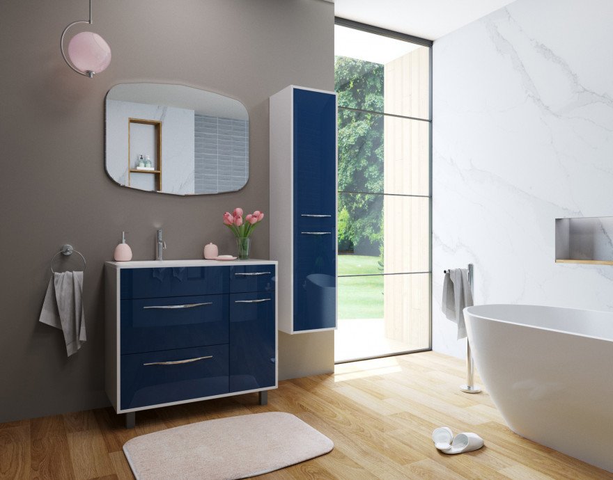 Подвесной шкаф-пенал Эстет Barcelona 35  h=1570 ФР-00003586 ФОТО