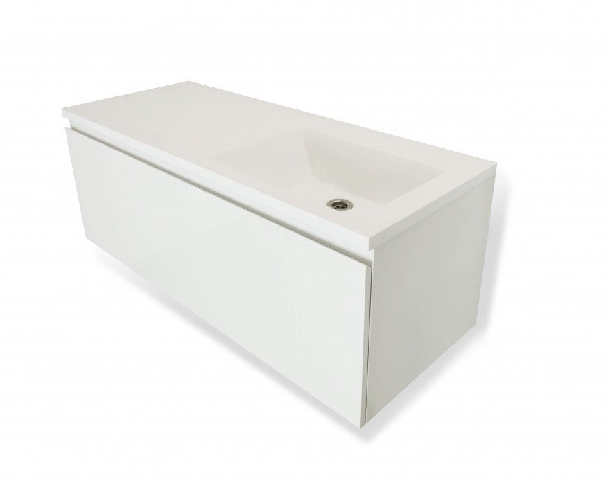 Подвесная тумба с раковиной Эстет Dallas Luxe 120 ФР-00001932 ФОТО