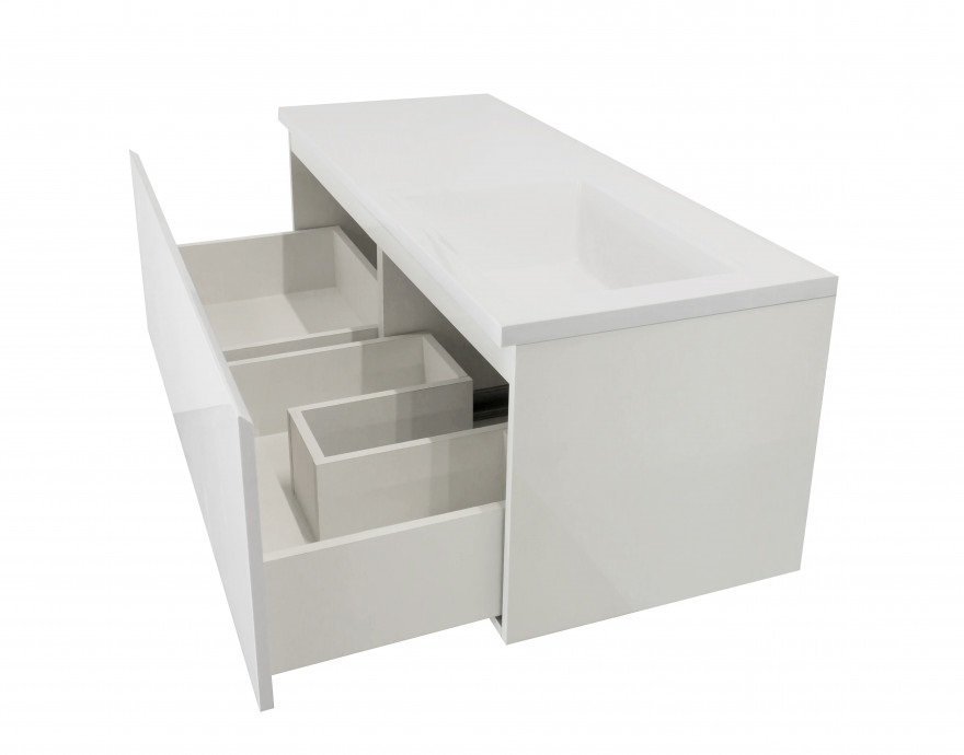 Подвесная тумба с раковиной Эстет Dallas Luxe 140 ФР-00002926 ФОТО