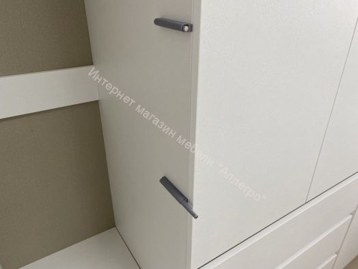 Шкаф угловой "Бьянко" Белый лофт