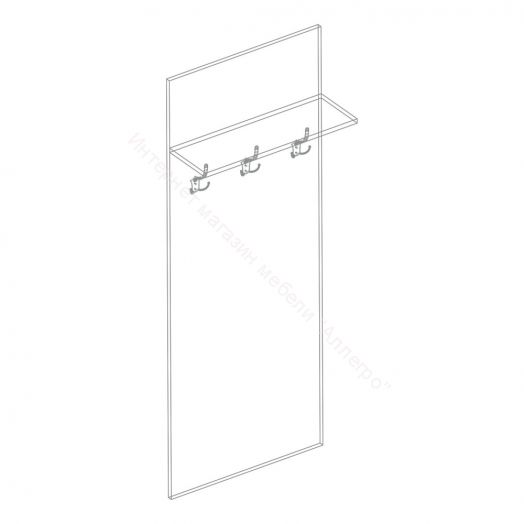 Панель под вешалки "Бьянко" 600 Белый лофт