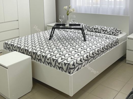 Кровать "Бьянко" | каркас 1200х2000 Белый лофт