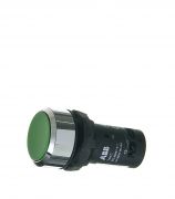 Кнопка ABB CP1-30G-11 (1SFA619100R3072) 230 В на дверцу щита зеленая