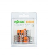 Клемма на 3 провода Wago 221-413 0,2-4 кв. мм без пасты (6 шт.)