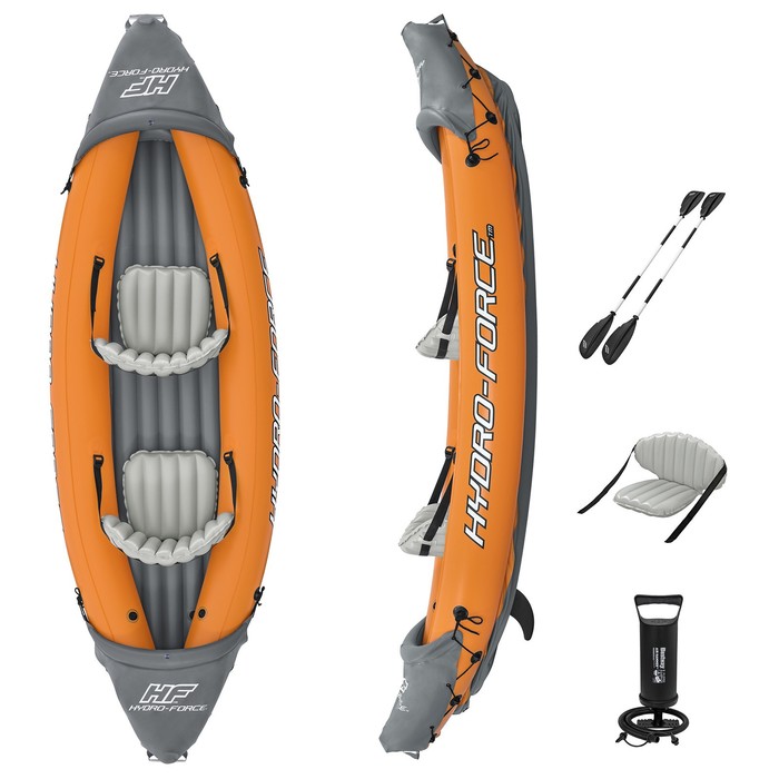 Байдарка Bestway Lite-Rapid X2 Kayak, двухместная, вёсла 218 см, до 160 кг, 321?100?48 см, 65077