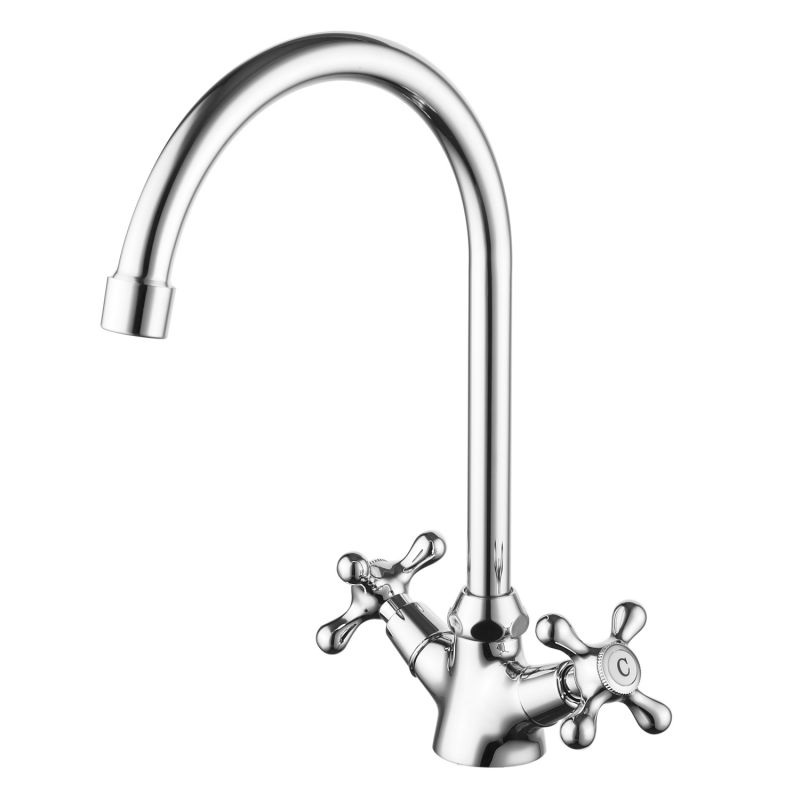 Смеситель для кухни Azario керамическая кран-букса, хром AZ-HU245899