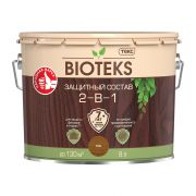 Антисептик Текс Bioteks 2-в-1 декоративный для дерева тик 9 л