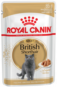 Royal Canin British Shorthair Adult Корм консервированный для взрослых британских короткошерстных кошек,соус, 85г
