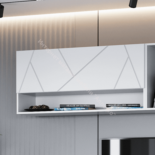 Шкаф настенный "Сандра" 1200 Белый лофт