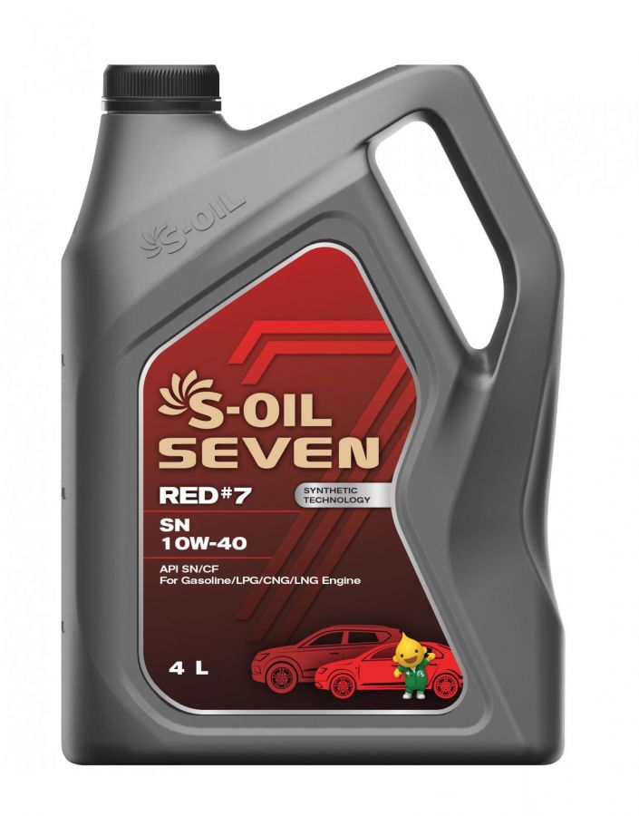 S-OIL 7 RED #7 SN 10W-40, 4л