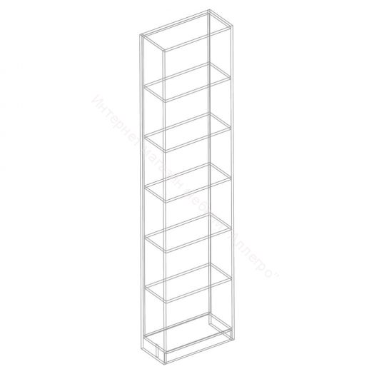 Стеллаж боковой "Сандра" Белый лофт