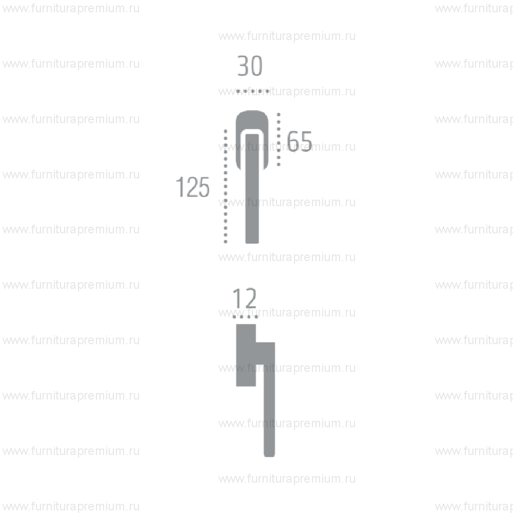 Оконная ручка Extreza Azimut Black 102 HW