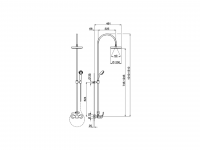 Душевая колонна Cisal Colonne Doccia FL004050 схема 2