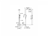 Душевая колонна Cisal Roadster RRC86010 схема 2