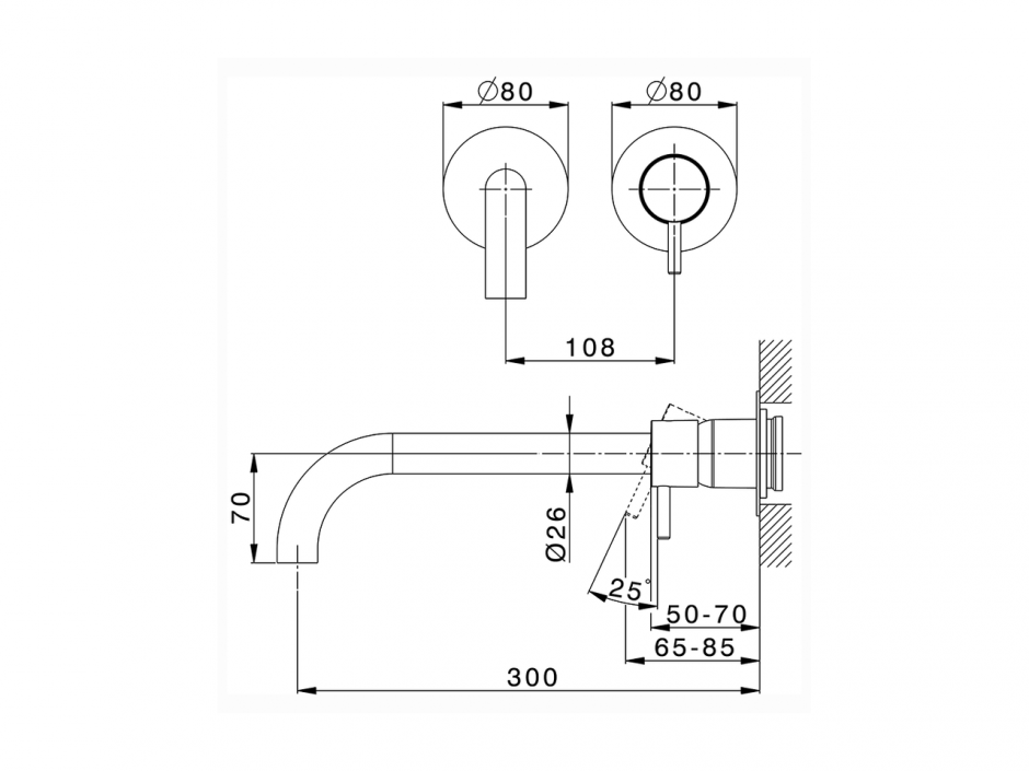 Смеситель для раковины Cisal Nuova Less LN00551D/LN00551E/LN00551F ФОТО