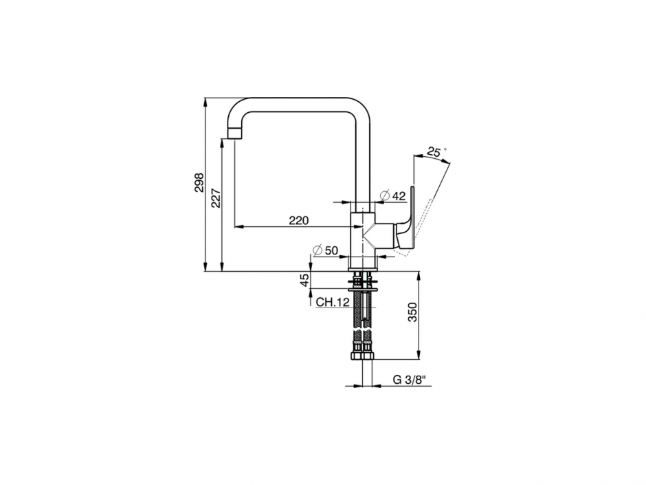 Смеситель для кухни Cisal Kitchen A3002535 ФОТО