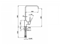 Смеситель для кухни Cisal Kitchen Energy Save CU002535 схема 2