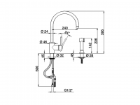 Смеситель для кухни Cisal Kitchen LL004570 схема 2