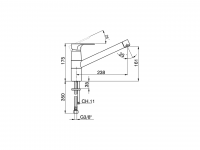 Смеситель для кухни Cisal Kitchen A3002580 схема 2