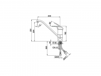 Смеситель для кухни Cisal Europa EU001580 схема 2