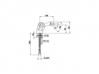 Смеситель для биде Cisal Tr TR000560/TR000558 схема 2