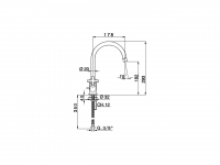 Смеситель для кухни Cisal Kitchen BQ000531 схема 2