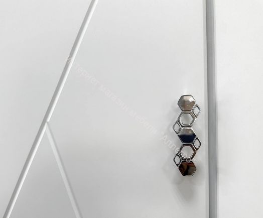 Шкаф 2-ств. с 2-мя ящиками с полками "Сандра" 700 Белый лофт