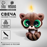 Свеча своими руками. Слепи свечу «Милый енотик», набор для творчества