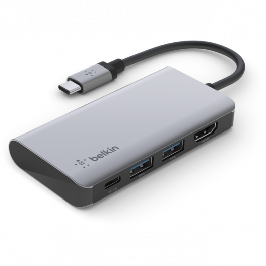 Док-станция Belkin USB-C 4-in-1 Multiport Adapter (AVC006btSGY)