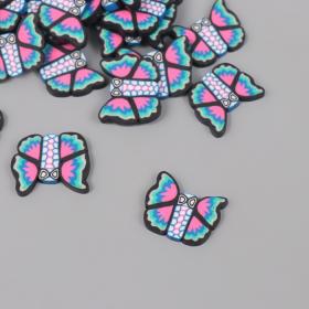 Декор для творчества PVC "Голубые бабочки" набор 20 гр 0,3х1,7х1,9 см