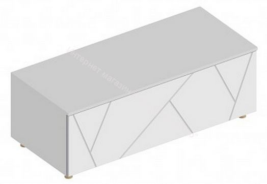 Тумба под ТВ 1200 "Сандра" Белый лофт