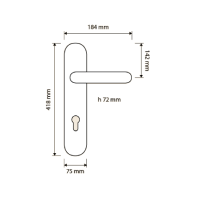 Ручка на планке Linea Cali Brilliant Diamond 1529 PL схема