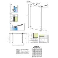 Душевая перегородка Walk-in Radaway Euphoria VI 120х90 см схема 2