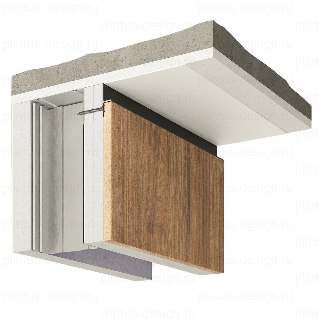 Decaro D004.1A универсальный теневой профиль Чёрный