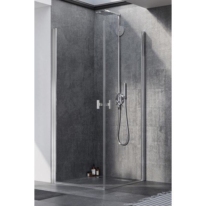 Изображение Черный или хромированный душевой уголок Radaway Nes KDD I 100х100 см