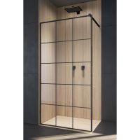 Душевой уголок типа Walk-in Radaway Modo New Black II Factory из стекла 8 мм 50 х 200 см схема 1