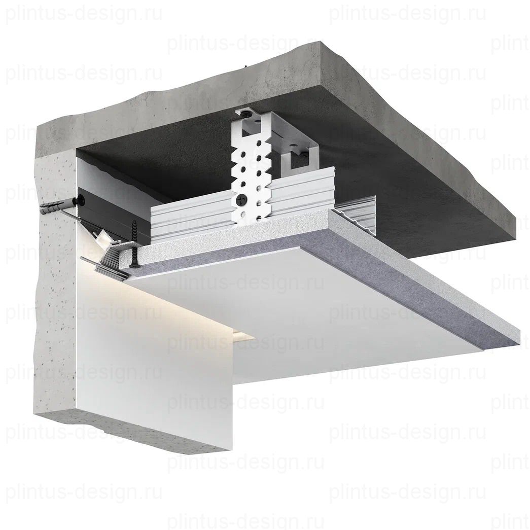 Decaro D005A потолочный профиль Чёрный