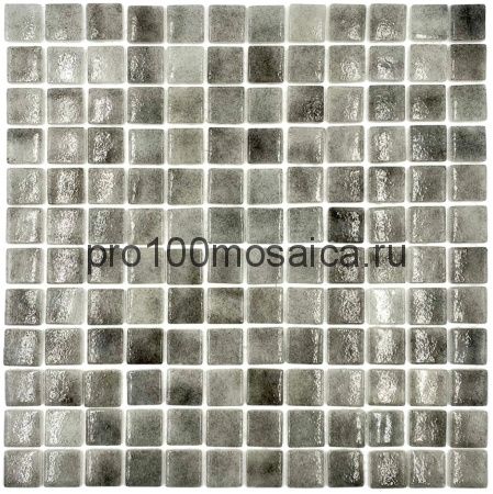 Atlantis Platinum. Плитка мозаика стеклянная, серая, чип 24х24, размер 315*315*4 мм (Bonaparte)