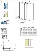 Душевая перегородка Walk-in Radaway Euphoria III 90х90 см схема 2