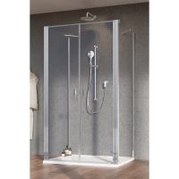 Пристенное закрытое душевое ограждение Radaway Nes 8 DWD+2S двухдверное 80х75  см схема 1