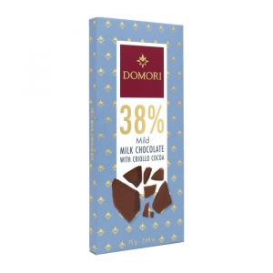 Шоколад Молочный Domori Milk Chocolate 38% какао - 75 г (Италия)